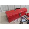 Image 7 : Metal Tool Box, Hand Tools, Pliers, Remote Drill Bits, Tape Measure +