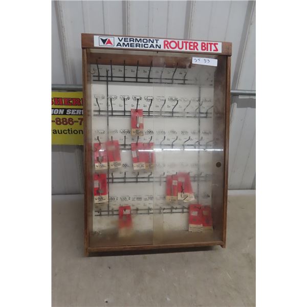 Hardware Store Router Bit Cabinet & New Router Bits