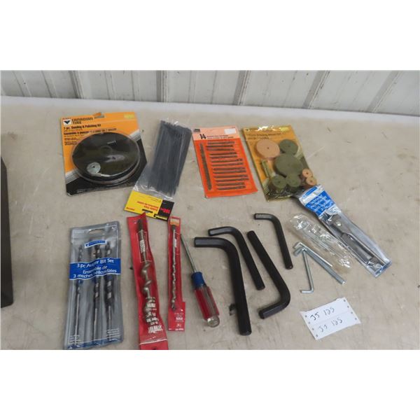Allen Wrench, Drill Bits, Grinder, Wheel, Orbital Sander +