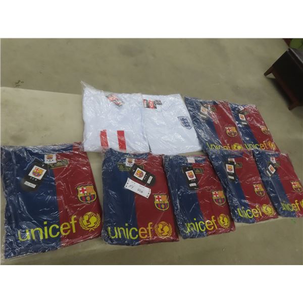 9 New Soccer Jerseys Sz 3XL