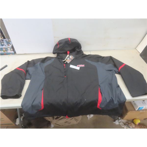 Turk Enterprises Windbreaker Jacket New w/ Tags Sz 5XL, Detachable Hood