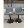 Image 1 : 2 Upholstered Swivel Stools