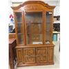 Image 1 : 2 Piece China Cabinet w/ Glass Shelves 79" x 50" x 15"