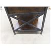 Image 5 : Rustic & Metal Lift Up Coffee Table 21" x 40" x 22" & Matching Table/Shelf Unit 21" x 40" x 12" -