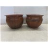 Image 2 : Brass Planter, 2 Metal Planters and More