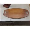 Image 4 : Wood Sculpture 22" Tall, 2 Trays