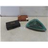 Image 1 : Blue Mountain Ash Tray, Wooden Cigar Box & Leather Style Julius Caesar Diamond Crown Cigar Box