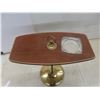 Image 4 : Vintage Mid Century Side Table w/ Built In Ashtray 22" Tall