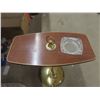 Image 5 : Vintage Mid Century Side Table w/ Built In Ashtray 22" Tall