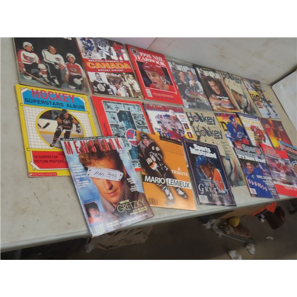 20 Hockey Magazines: 1995 NHL Yearbook, Power Play, Hockey Today, Beckett, World Junior and More