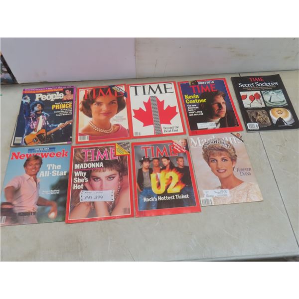 9 Magazines: Time, Macleans, Newsweek & People