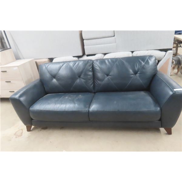 Violino Franklin Navy Blue Leather Match Sofa – Stunning Statement Piece