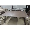 Image 2 : Amisco Harley Glass-Top Dining Table & 6 Ashley Centair Chairs – Like New