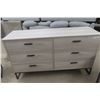 Image 2 : Ashley Socalle Dresser & 2 Matching Nightstands – Light Bright Finish – Like New