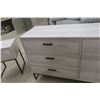 Image 4 : Ashley Socalle Dresser & 2 Matching Nightstands – Light Bright Finish – Like New