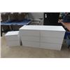 Image 1 : Ashley Onita White Double Dresser & Nightstand – Clean Modern Style