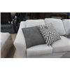 Image 13 : Ashley Koralynne Sectional Sofa with Chaise & Ottoman – Stone – Like New