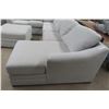 Image 3 : Ashley Koralynne Sectional Sofa with Chaise & Ottoman – Stone – Like New