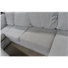 Image 5 : Ashley Koralynne Sectional Sofa with Chaise & Ottoman – Stone – Like New