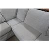 Image 6 : Ashley Koralynne Sectional Sofa with Chaise & Ottoman – Stone – Like New