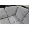 Image 7 : Ashley Koralynne Sectional Sofa with Chaise & Ottoman – Stone – Like New