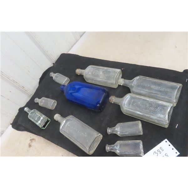 10 Old Bottles - 1 Cobalt