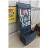Image 3 : Wood Planter with Message, Stepper/Plant Stand