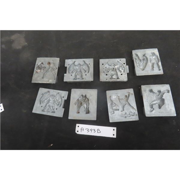 8x Marvel 1990's  Superhero Figure Moulds