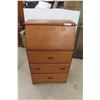 Image 1 : Maple Drop Front Desk/Dresser 3 Drawer Combo 43" x 16" x 27"