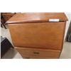 Image 3 : Maple Drop Front Desk/Dresser 3 Drawer Combo 43" x 16" x 27"