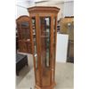 Image 1 : Oak Curio Corner Lights Up 73" up to 24" up to 18"