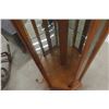 Image 4 : Oak Curio Corner Lights Up 73" up to 24" up to 18"