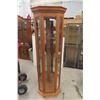 Image 1 : Oak Curio Corner Lights Up 73" up to 24" up to 18"