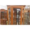 Image 3 : Oak Curio Corner Lights Up 73" up to 24" up to 18"
