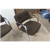 Image 2 : 3 Waiting Room Chrome Frame Chairs