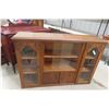 Image 1 : Oak China Cabinet - Nice for Basement Bar Shelving! 38" x 56" x 14"
