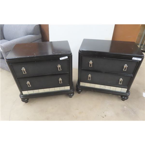 2 Night Stands with 2 Drawers 30" x 28" x 17"