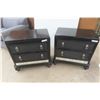 Image 1 : 2 Night Stands with 2 Drawers 30" x 28" x 17"