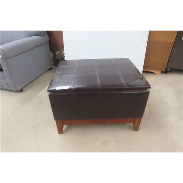 Ottoman with Hinged Top for Storage 19" x 23" x 24"