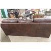 Image 7 : Leather/Leather Style Couch 88"