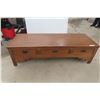 Image 1 : Oak Coffee Table 17" x 62" x 22-1/2" - 44 Year Old Antique