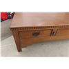 Image 4 : Oak Coffee Table 17" x 62" x 22-1/2" - 44 Year Old Antique