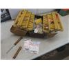 Image 1 : Tackle Box with Fishing Gear: Wadlage Spinner, Lures, Weights, Pickerel Rigs and More