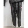 Image 10 : 2 Piece Choko Leather Style Snowmobile Suit Size Small