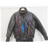 Image 2 : 2 Piece Choko Leather Style Snowmobile Suit Size Small
