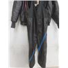 Image 5 : 2 Piece Choko Leather Style Snowmobile Suit Size Small