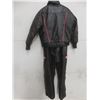 Image 8 : 2 Piece Choko Leather Style Snowmobile Suit Size Small