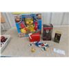 Image 1 : Smurf Figures, NOS: Wacky Wobbler Bobble Head, Cookin' Set  & Play Mail Box