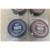 Image 5 : 6 Hockey Pucks with Players Inducted to Hall of Fame
