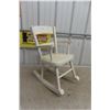 Image 1 : Wood Child Painted Rocking Chair